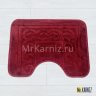 Коврик в туалет ТН бордо фото 1
