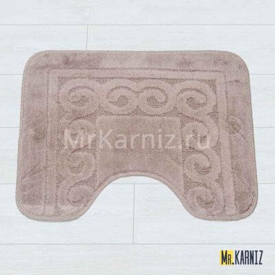 Коврик в туалет ТН темно-бежевый