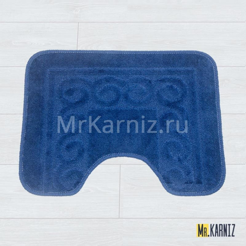 Коврик в туалет ТН темно-синий