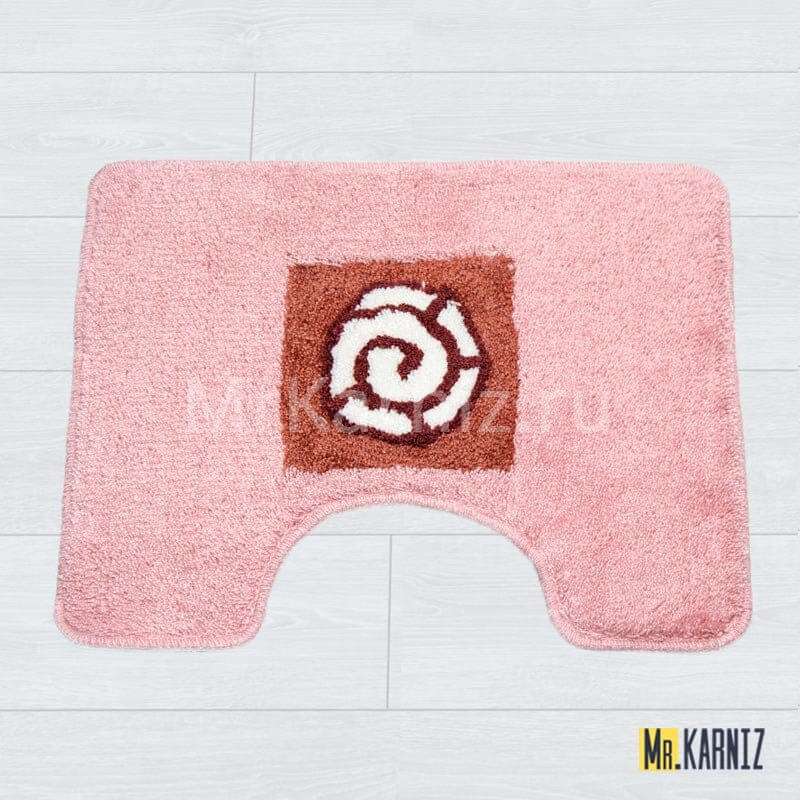 Коврик для туалета Ракушка розовый Коврик для туалета Ракушка розовый