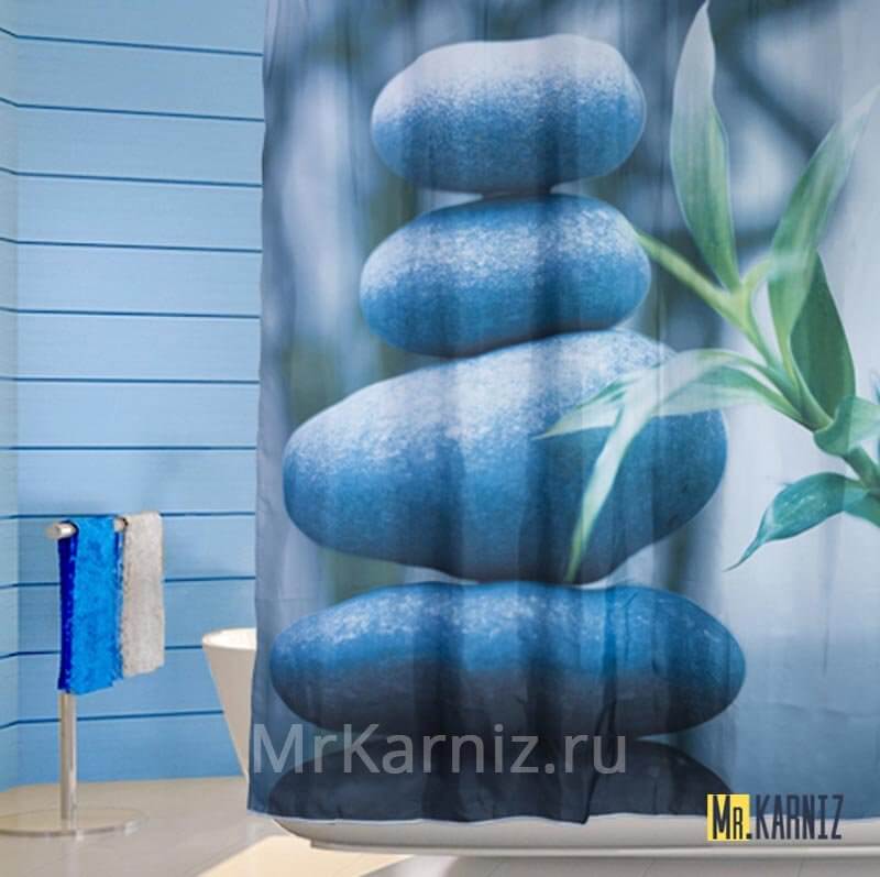 Штора для ванной Stones Штора для ванной Stones