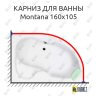 Карниз для ванны Koller Pool Montana 160х105 Усиленный 25 мм MrKARNIZ фото 1
