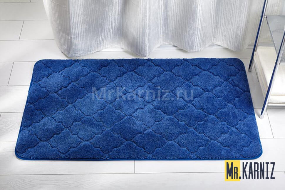 Коврик для ванной ЛАНА синий